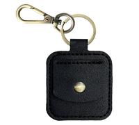 PU Leather Coin Pouch - Handmade Jewelry Organizer, Mini Keychain Holder | Compact Accessory Storage Pouch Keyring Gym, Handcrafted Portable Valuables Storage Solution Necklace Bracelet with Gym