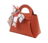 PU Leather giftz Wrap Boxes - Small Exquisite Candy Bags | Luxury Leather giftz Boxes for Party, Birthday, Christmas, Valentine, Event Decoration, Elegant Favor Packaging with RibbonContainer