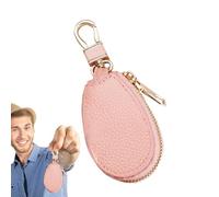 PU Leather Key Holder - Car Key Organizer For Travel Commuting | Premium PU Material Pouch, Large Capacity Case With Zipper Storage, Compact Wallet Style Clip System Daily Use Protection Storage