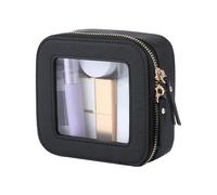 PU Leather Travel Cosmetic Bag, Stylish Waterproof Makeup Organizer with Zipper, Portable Cosmetic Bag for Travel, Camping, and Daily Use to Keep Your Beauty Safe