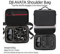 (PU Negro black44115) Bolsa de transporte para drones, compatible con DJI Avata, multifuncional, portátil
