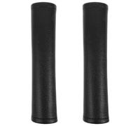 PU Negro Funda Manillar del Cochecito, con Cremallera 2 Piezas | Protector Desmontable para Paseo y Viaje, Agarre Antideslizante, Acabado Grueso, Fácil Limpieza