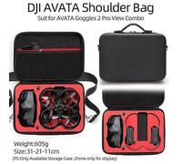 (PU Negro rojo44114) Bolsa de transporte para drones, compatible con DJI Avata, multifuncional, portátil