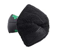 PU Putter Cover | Lucky Four Leaf Clover Design for Flat Putters | Weather - Proof & Rugged Headcover for Sports Accessories/Travel | Green & Black Options (Black)