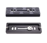 PU100 - Placa de liberación rápida para cámara con aluminio macizo, compatible con tornillos de fijación estándar AS de 1/4" como ARCA-Swiss/Kirk/Wimberley/Markins/Benro placas de liberación rápida