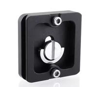 PU40 Placa de liberación rápida 1/4 tornillo para trípodes con tornillos de seguridad y compatibilidad ajustable alto rendimiento
