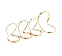 Púa de Dedo de Mariposa, Duradera, Portátil, 4 Piezas, Mejor Control, Púa de Guitarra Eléctrica, Fácil de Tocar, Cómoda, Diseño Estándar para Rendimiento (GOLD)