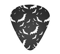 Púa de guitarra avanzada Halloween Flying Bats 12 piezas Tres grosores para bajo, guitarra eléctrica, funda para guitarra acústica