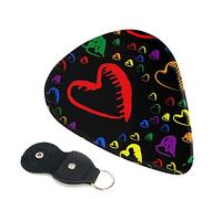 Púa de guitarra Gay Pride Rainbow, juego de 6 piezas para guitarra acústica, guitarra eléctrica, bajo, ukelele, fina, mediana y gruesa