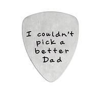 Púa de guitarra para regalo con texto en inglés "I Could't Pick a Better Daddy Papa, regalo del día del padre, regalo de cumpleaños de hija, No pude elegir un mejor papá.