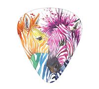 Púa de guitarra Rainbow Zebra Advanced 12 piezas Tres grosores para bajo, guitarra eléctrica, funda para guitarra acústica