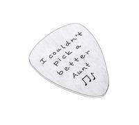 Púa de guitarra, regalos para mujeres con texto en inglés "I Couldn't Pick a Better", regalos para mujeres y hombres, regalos de cumpleaños y Navidad para mujeres (tía)
