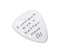 Púa de guitarra, regalos para mujeres con texto en inglés "I Couldn't Pick a Better", regalos para mujeres y hombres, regalos de cumpleaños y Navidad para mujeres (sobrina)