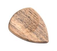 Púa de madera acabada a mano para bajo y guitarra acústica con borde liso y manejo cómodo (sándalo dorado)