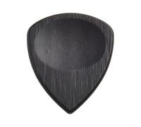 Púa de madera acabada a mano para bajo y guitarra acústica con borde liso y manejo cómodo (sándalo negro)