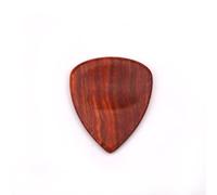 Púa de madera acabada a mano para bajo y guitarra acústica con borde liso y manejo cómodo (sándalo rojo)