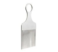 Púa de pelo | Peine de aluminio ligero y preciso | peine de metal | para amigos, hombres, novio, viajes, hogar, salón, rizado, interior