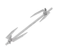 Púa giratoria de acero inoxidable para asar pollo, púa para pollo a la parrilla para freidora y asador, herramienta de barbacoa con rotación automática de 360 grados con 2 púas y e