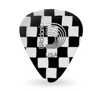 Púas D'Addario Celuloide Cuadros Medium, Paquete 10