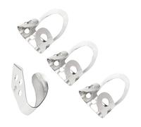 Púas de dedo de metal ajustables para guitarra, banjos plateados, púas de pulgar
