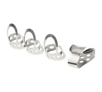 Púas de dedo para guitarra, pulgar de metal ajustable para banjos, púas plateadas ajustables