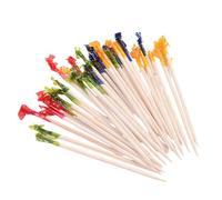 Púas de frutas acampanadas sostenibles, 1000 brochetas de grado de catering para tablas de charcuterías y cócteles, aperitivos, presentación, redes sociales, brochetas de presentación de alimentos