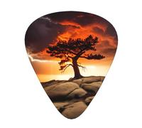 Púas de guitarra 12 piezas con impresión WZYWHJ Thunder And Lightning de tacto cómodo, tono claro, grosor moderado, adecuado para guitarra y guitarra eléctrica