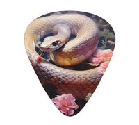 Púas de guitarra 12 piezas WZYWHJ Little Snake in the flowerbed Printing comfortable feel clear tone moderado thickness suitable for guitar and electric guitar