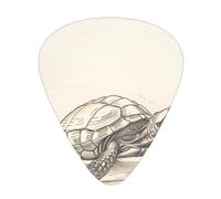 Púas de guitarra 12 piezas WZYWHJ Sketch of Little Turtle Printing Comfortable Feel Clear Tone moderado thickness suitable for guitar and electric guitar