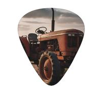 Púas de guitarra 12 piezas WZYWHJ Tractor on the Farm Impresión cómoda tacto claro tono moderado grosor adecuado para guitarra y guitarra eléctrica