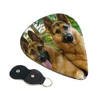 Púas de guitarra 6 uds. Púas de guitarra con estampado de perros pastores alemanes para bajo eléctrico guitarras acústicas ukelele