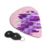 Púas de guitarra 6 uds Sea Life Pearl Mermaid Print púas de guitarra para bajo eléctrico guitarras acústicas ukelele