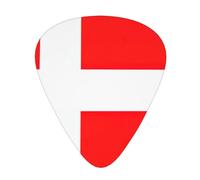 Púas de guitarra acústica con bandera danesa de Dinamarca, púas de guitarra premium para bajo y guitarra eléctrica