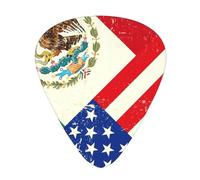 Púas de guitarra acústica con bandera mexicana americana - Púa de guitarra premium para bajo y guitarra eléctrica
