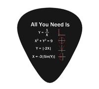 Púas de guitarra All You Need Is Love Math para bajo, paquete de 12