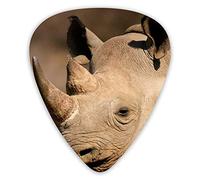 Púas de guitarra Animals Hero Black Rhino 12 piezas de púas de ukelele que incluyen 0,46 mm 0,71 mm 0,96 mm