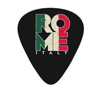 Púas de guitarra, bajo y guitarra con diseño de banda sonora de Roma, Italia (12 unidades).