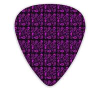 Púas de guitarra Bandana roja Hermosas púas de guitarra premium 12 piezas Púas de ukelele que incluyen 0,46 mm 0,71 mm 0,96 mm
