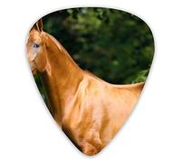 Púas de guitarra Beautiful Brown Horse 12 piezas de púas de ukelele que incluyen 0,46 mm 0,71 mm 0,96 mm