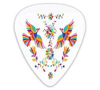 Púas de guitarra Best And Folk Mexican Otomi Style Art Background Premium Picks Sampler Regalo de guitarra único (12 unidades)