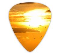 Púas de guitarra Birds Flying in The Sunset Animal 12 piezas de púas de ukelele que incluyen 0,46 mm 0,71 mm 0,96 mm