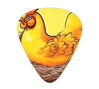 Púas de guitarra Bird's Nest Golden Chicken en tamaños finos, medianos y gruesos, juego de 12 piezas, adecuadas para guitarra eléctrica y varios instrumentos