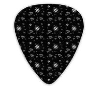 Púas de guitarra Black Diamonds 12 piezas de púas de ukelele que incluyen 0,46 mm 0,71 mm 0,96 mm