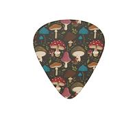 Púas de guitarra bosque, coloridas, color marrón, para bajo eléctrico, guitarra acústica, regalo de 12 unidades con caja