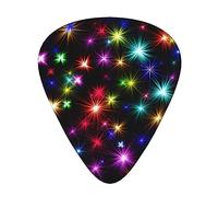 Púas de guitarra Bright Beautiful Colorful Art Impreso Ukelele Bajo Guitarras eléctricas acústicas Delgadas Medianas Pesadas Paquete de 12 (0,46/0,71/0,96 mm)