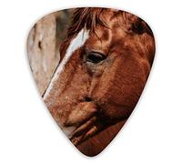 Púas de guitarra Brown Horse Face 12 piezas de púas de ukelele que incluyen 0,46 mm 0,71 mm 0,96 mm