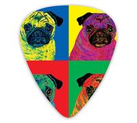 Púas de guitarra Bulldog francés Arte de la pared Púas de guitarra 12 piezas Púas de ukelele que incluyen 0,46 mm 0,71 mm 0,96 mm