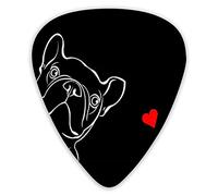 Púas de guitarra Bulldog francés Púas de guitarra 12 paquetes - Variedad de púas de guitarra Púas