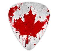 Púas de guitarra Canadá Bandera canadiense Art Púas de guitarra 12 piezas Púas de ukelele que incluyen 0,46 mm 0,71 mm 0,96 mm