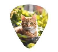 Púas de guitarra Cat in the Garden, finas, medianas, pesadas, 12 piezas, adecuadas para guitarra, bajo, guitarra eléctrica, ukelele, púas de guitarra resistentes al desgaste,